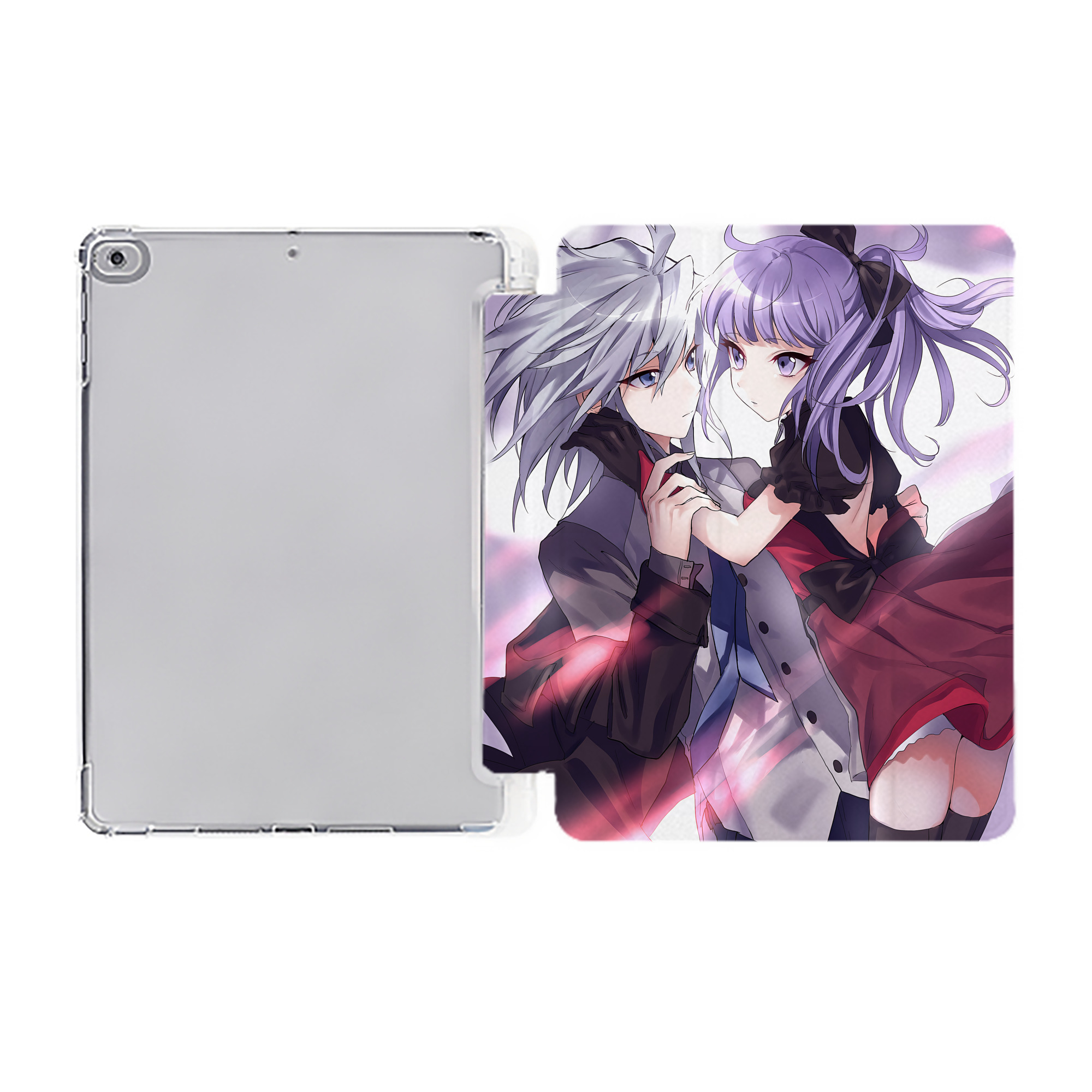 （画像用） 遊☆戯☆王 Yu-Gi-Oh! IPad ケース ペン収納付き 三つ折りスタンド PUレザー×シリコン 対応機種9.5/10.5/10.9インチ